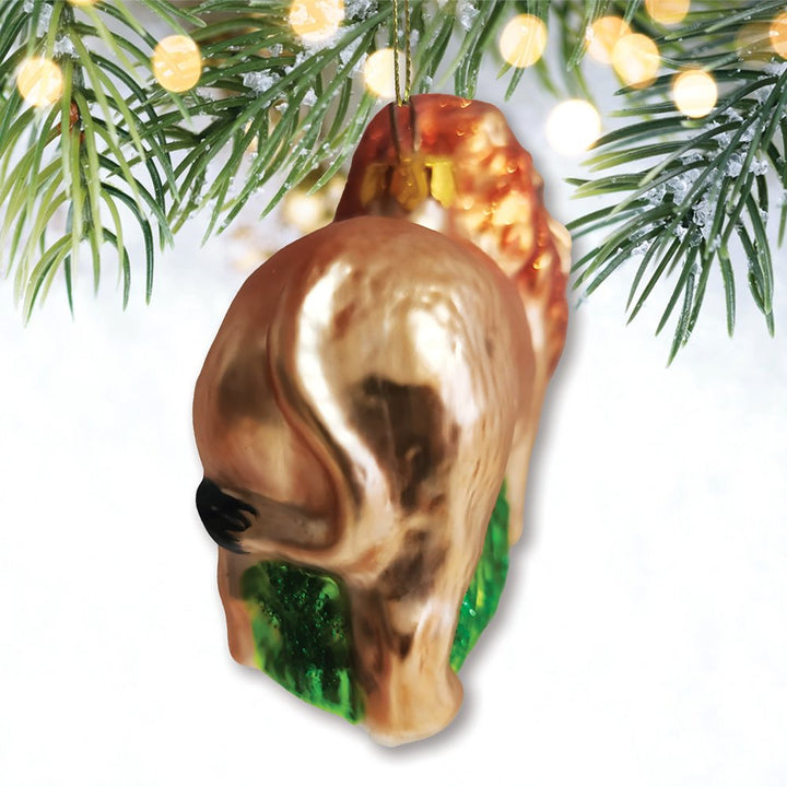 Lion Glass Christmas Ornament Glass Ornament OrnamentallyYou 