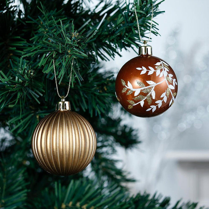 Fall Inspired Bronze Gold 9 Piece Christmas Ornament Bauble Bundle Ornament Bundle Guangdong Eagle Gifts Co., Ltd. 
