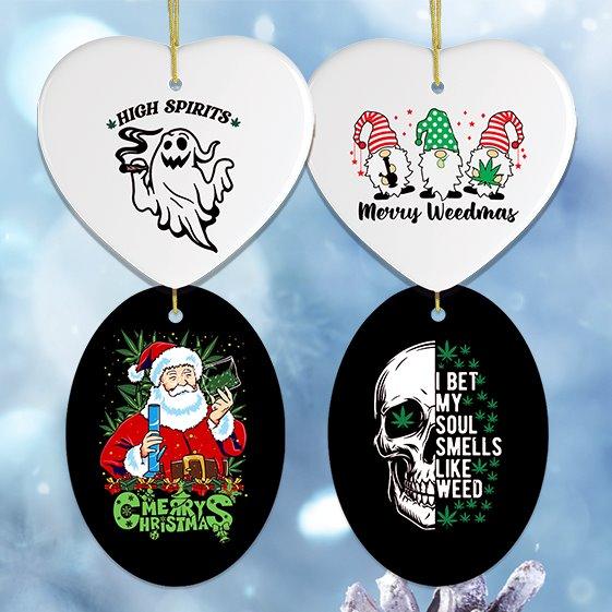 characteristics of a pothead Pothead Christmas Ornament Bundle – OrnamentallyYou