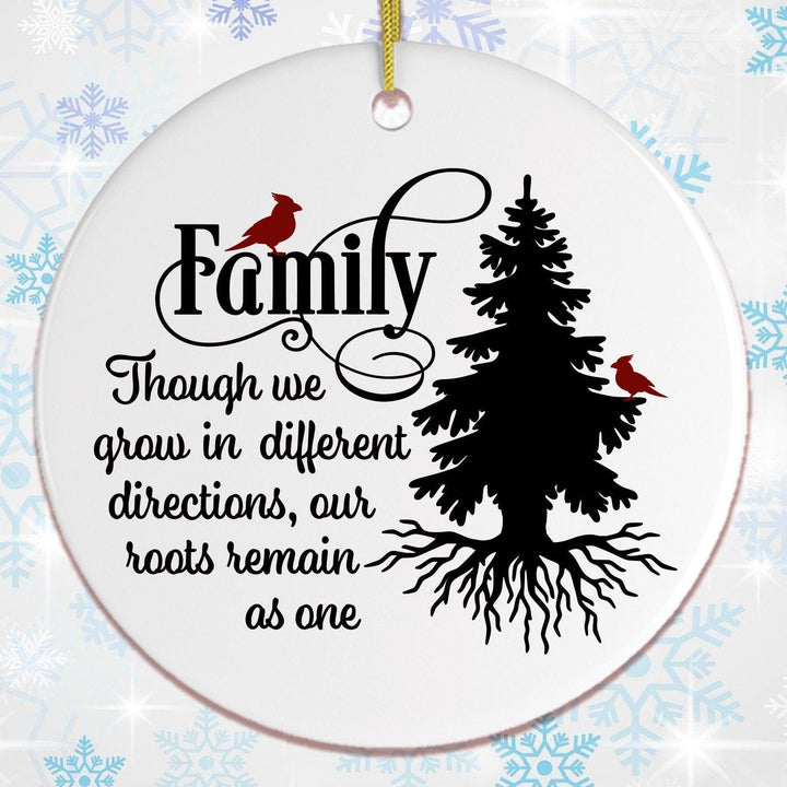 Lovely Family Quote Christmas Ornament Ornament OrnamentallyYou Circle 