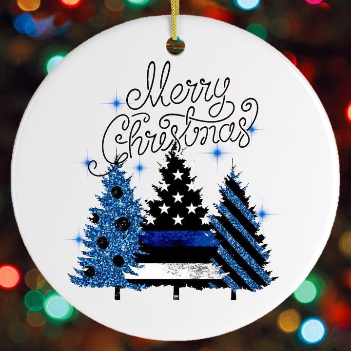 Merry Christmas Police Officer Ornament Ornament OrnamentallyYou 