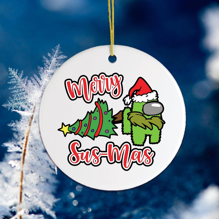 Merry Sus-Mas Funny Christmas Ornament Ornament OrnamentallyYou 