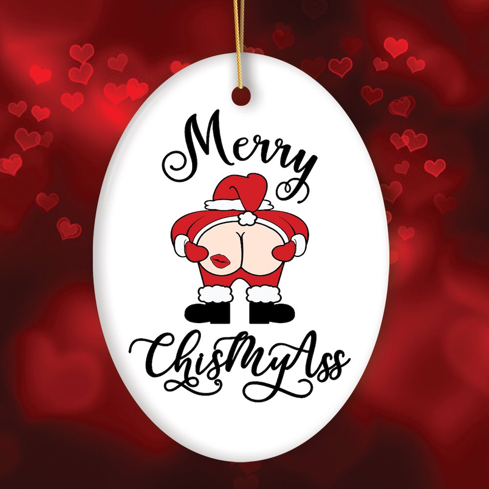 Nasty Dirty Santa Claus Christmas Ornament Bundle, Funny Joke Holiday Humor Ornament Bundle OrnamentallyYou 
