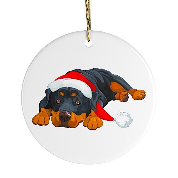 Rottweiler Christmas Ornament Ornament OrnamentallyYou 