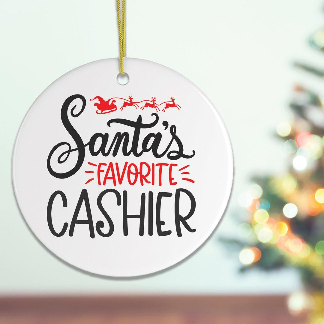 Santa's Favorite Cashier Christmas Ornament – OrnamentallyYou