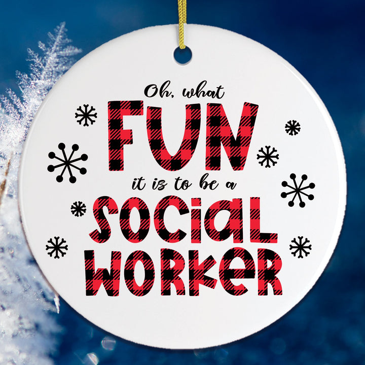 Social Worker Christmas Ornament Ornament OrnamentallyYou 
