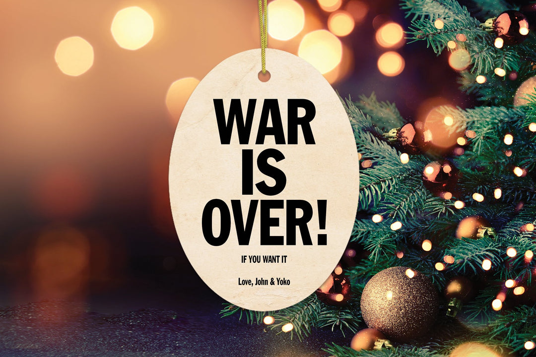 Vintage War is Over! If You Want It. Love John & Yoko Christmas Ornament Ornament OrnamentallyYou 