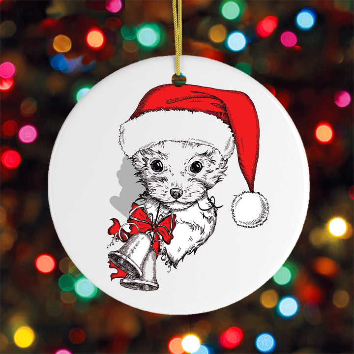 Yorkshire Terrier Christmas Ornament Ornament OrnamentallyYou 
