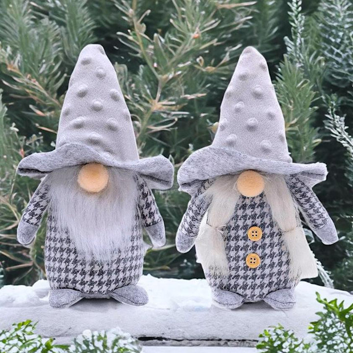 Nordic Charm Gnome Large Set, Scandinavian Christmas Theme Plush Gnome OrnamentallyYou 